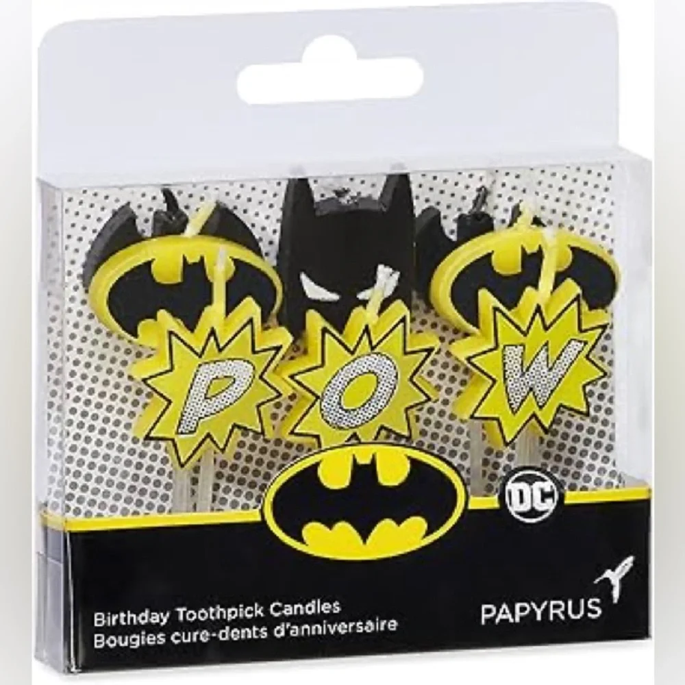 🆕Papyrus Batman Cupcake Candles